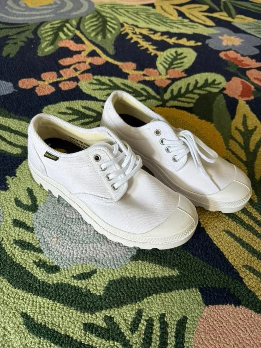 Palladium Women's White Canvas Sneakers